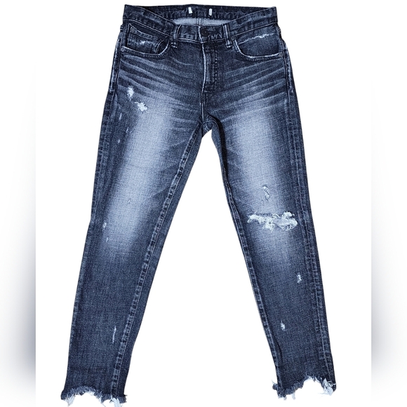 Moussy Glendele Distressed Ankle Denim Size 27 - Picture 12 of 14